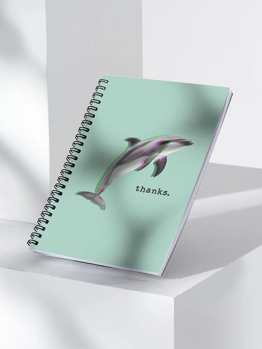 Dolphin Thanks Spiral Notebook product image (3)