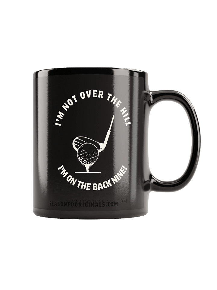 Over the Hill - Golf - Black Glossy Mug product image (2)