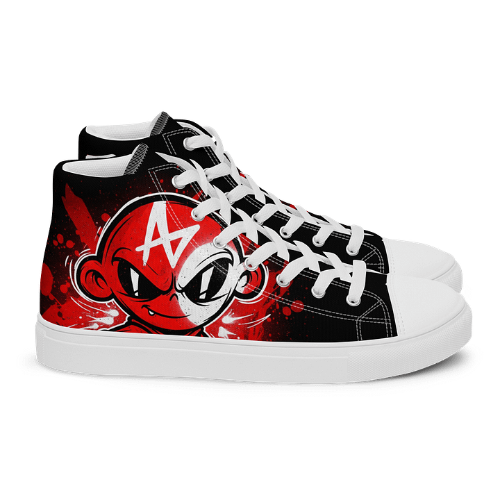 Graffiti Red Retro High Tops product image (2)