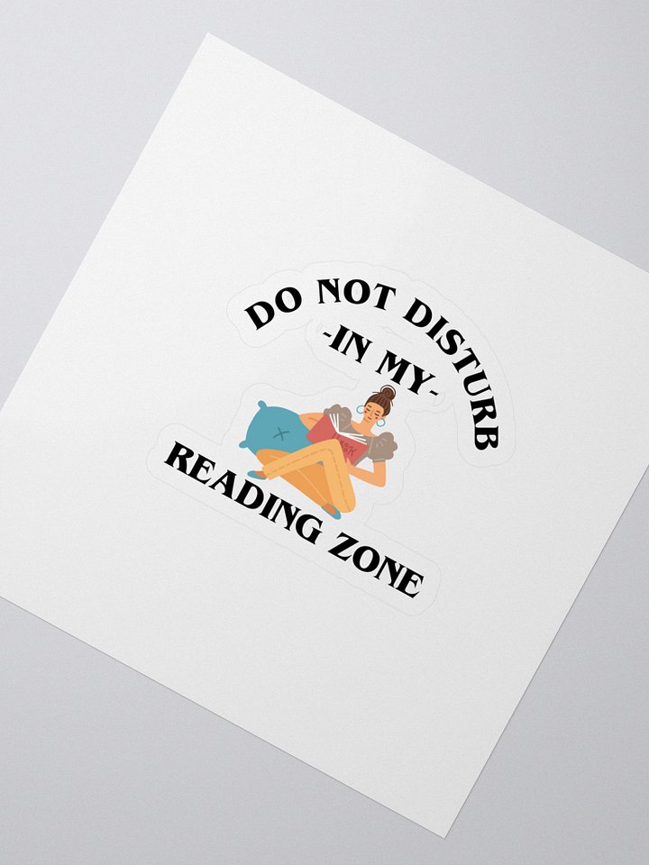 Do Not Disturb: My Reading Zone Sticker product image (2)