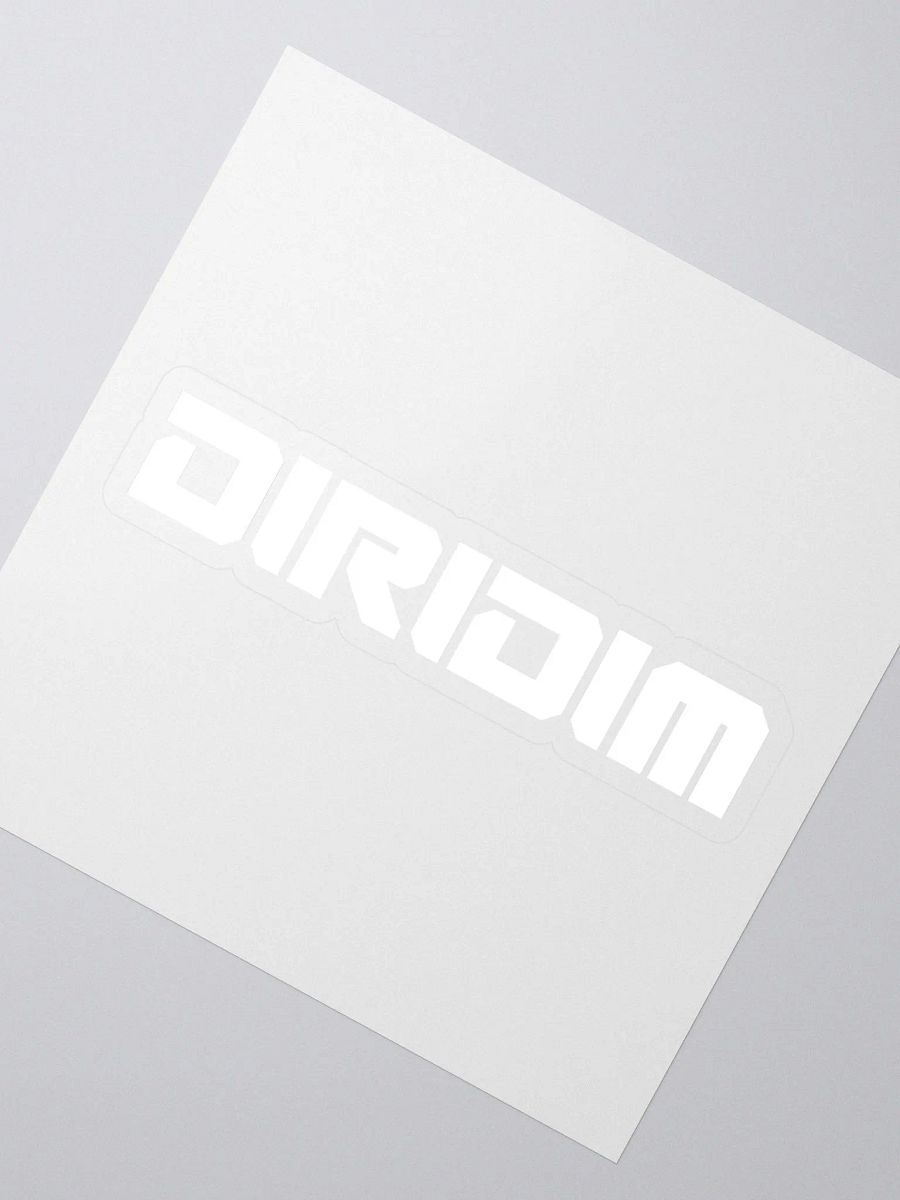 DIRIDIM (white logo) Sticker product image (2)