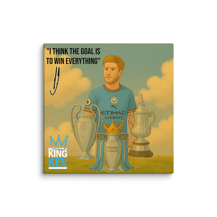 Kevin De Bruyne - Manchester City Poster Canvas Print (with Frame) | Inspirational Wall Art | Football Wall Art | Home Decor | Thank you KDB product image (2)