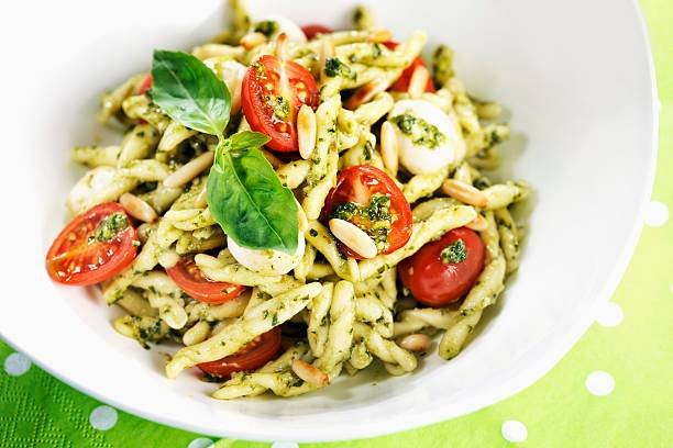 Vibrant Pesto Pasta with Cherry Tomatoes product image (1)