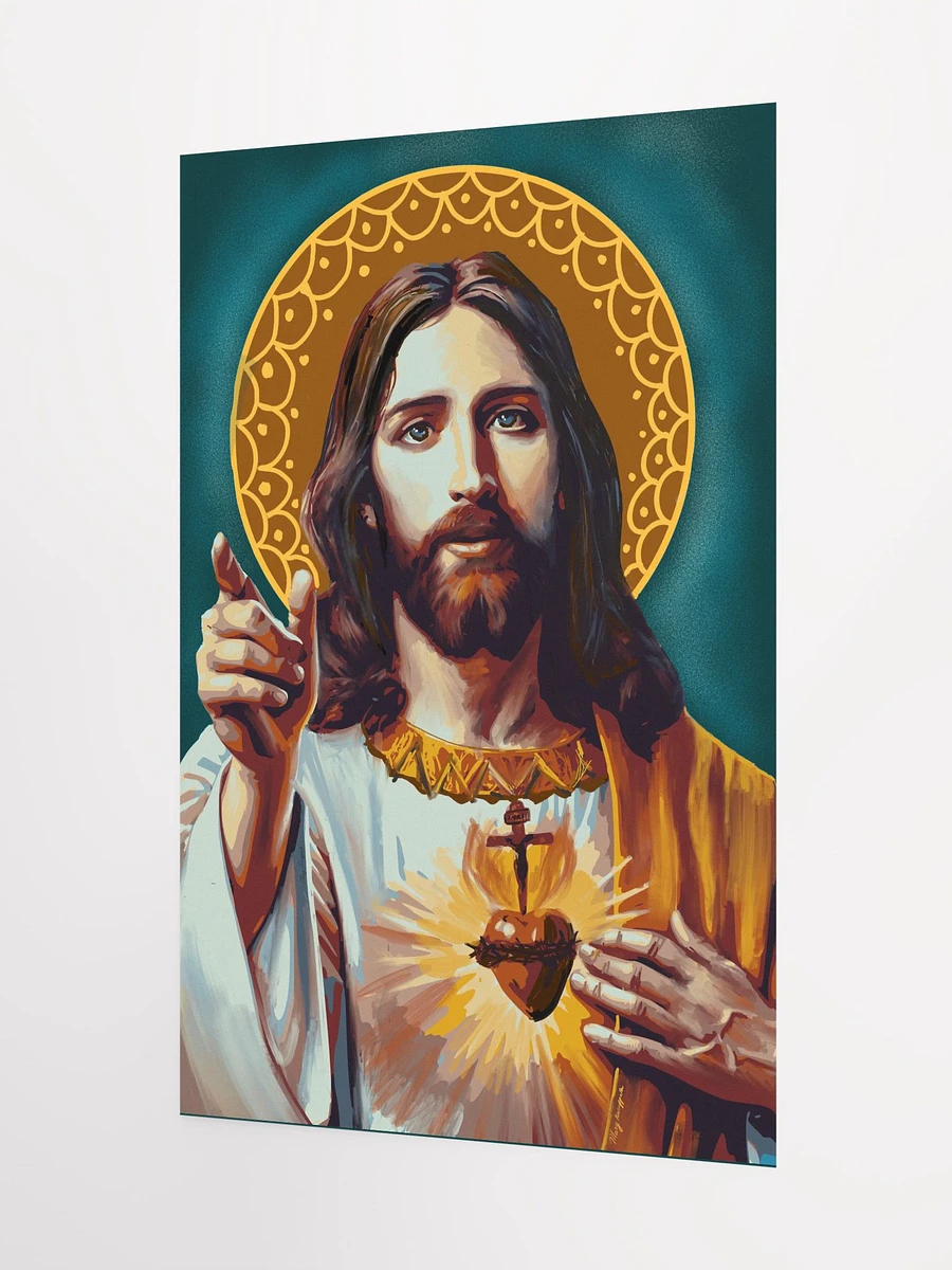 Sacred Heart of Jesus Painting Matte Print ( Not Framed) product image (3)