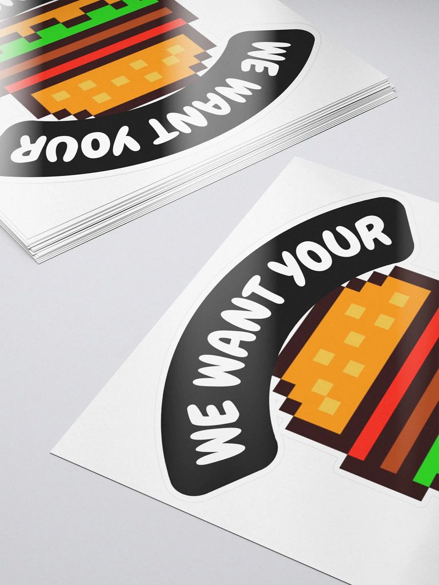 We Want Your Buns Sticker product image (5)