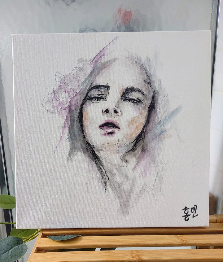 Watercolor Face Canvas Painting product image (1)