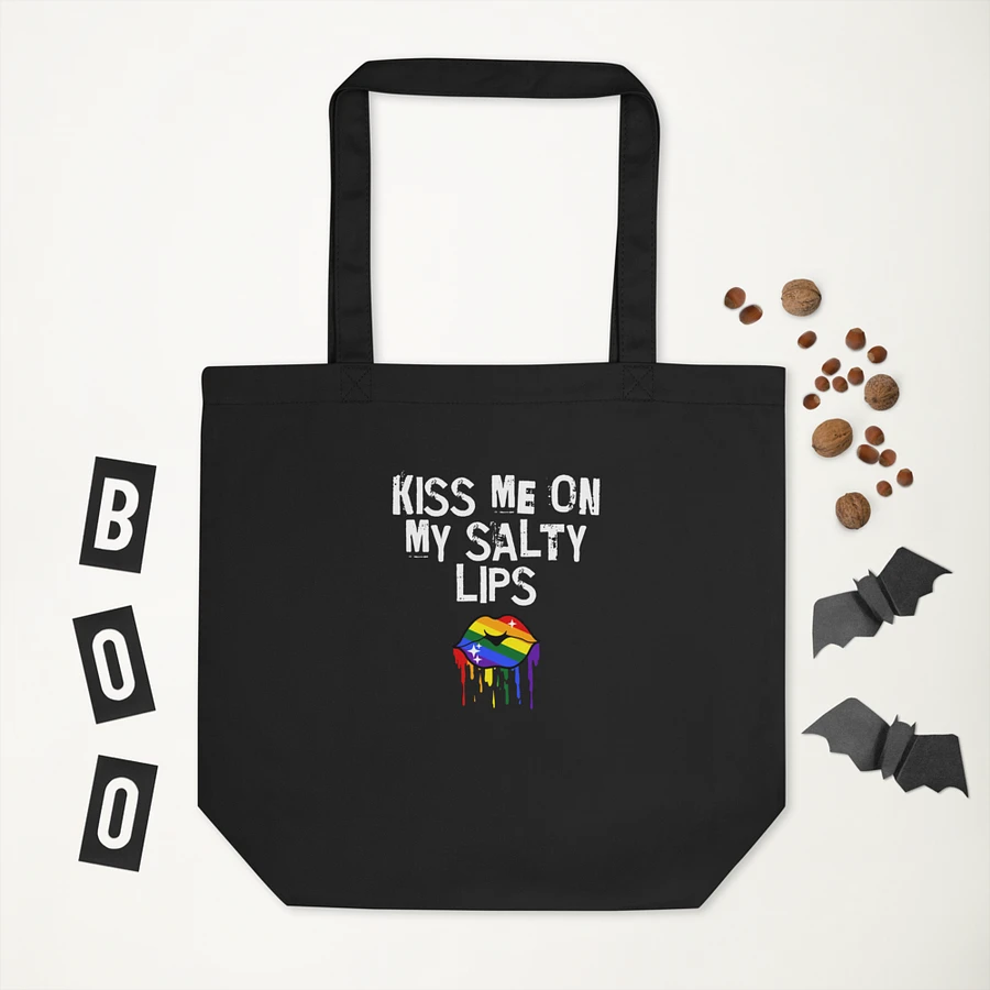 LGBTQ+ Bag Kiss Me On My Salty Lips Rainbow (black) product image (3)