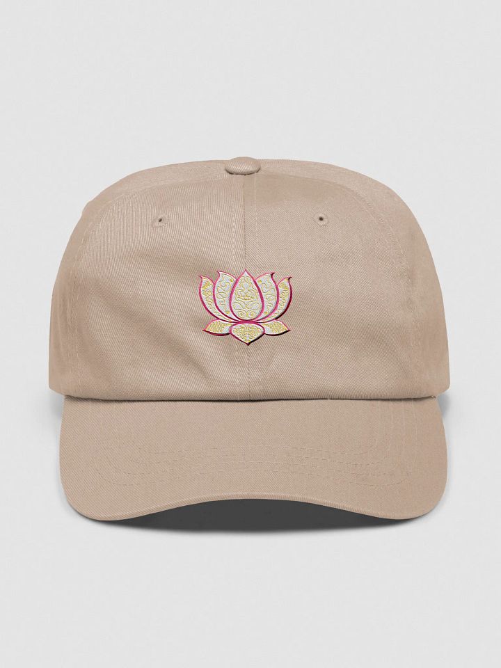 Lotus Bloom Embroidered Dad Hat product image (1)