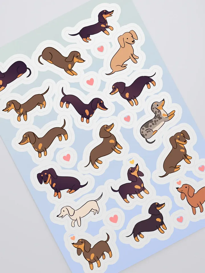 Dazzling Dachshund Delight Sticker Sheet product image (2)
