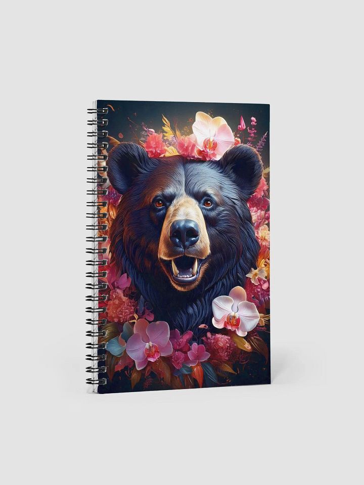Floral Crown Bear Spiral Notebook product image (1)