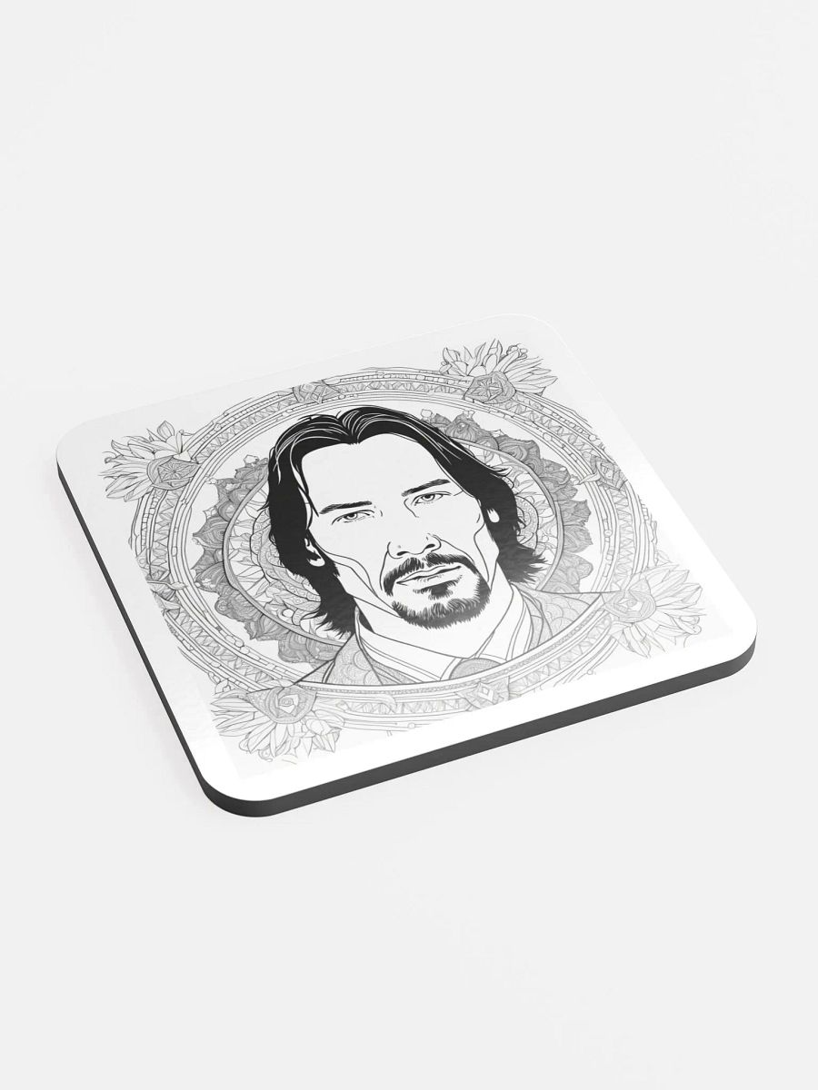 Ornate Mandala Man Cork Coaster product image (2)
