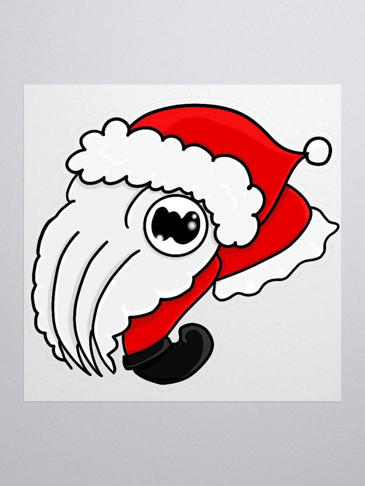 Santa Cuttlefish Sticker product image (1)