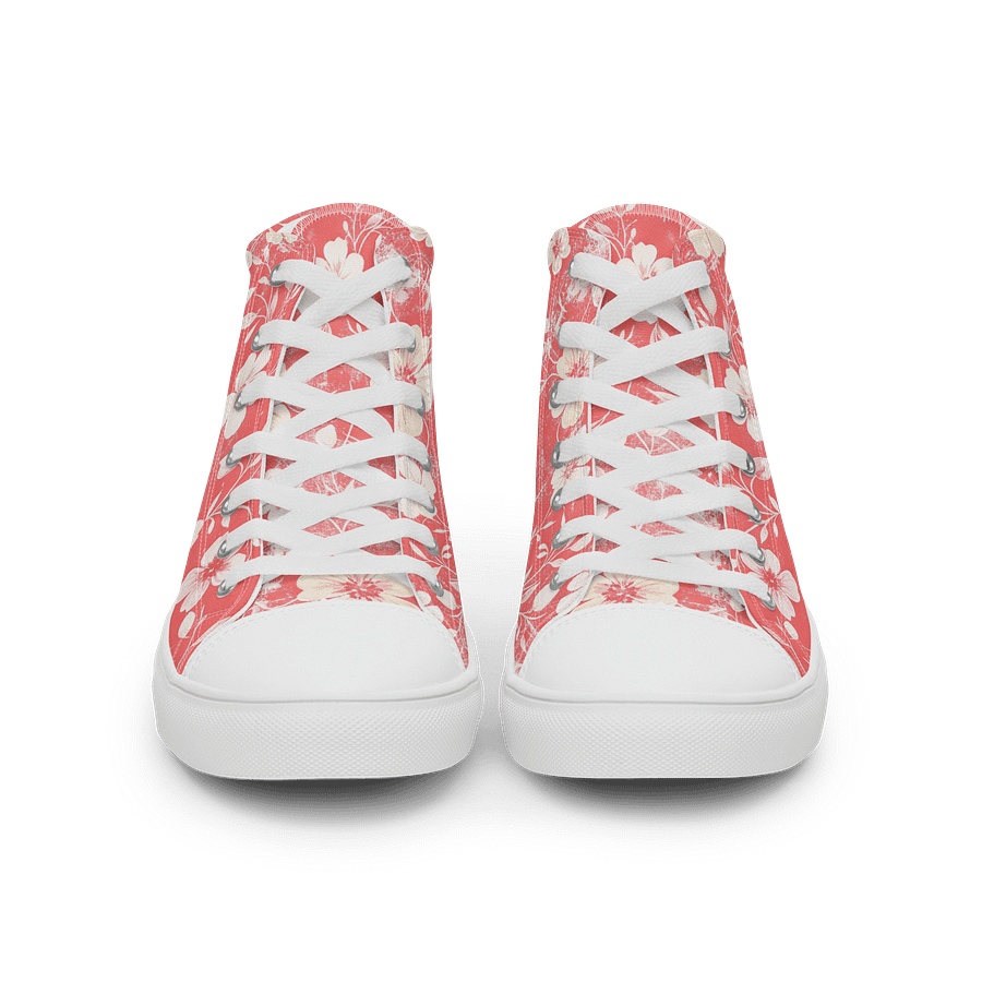 Vintage Floral High Top Canvas Shoes product image (3)