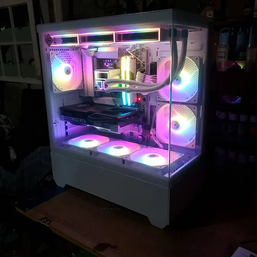 The two custom gaming computers built on stream last week. Twitch.tv/ocarinaschief #Computer #Custom #Colour #Color #Twitch #...