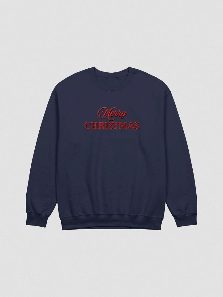 Festive Merry Christmas Embroidery Crewneck product image (2)