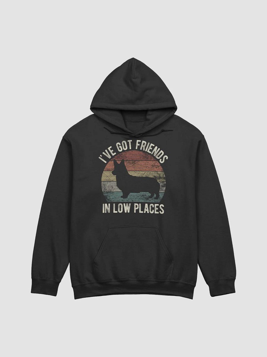 I've Got Friends in Low Places Pembroke Welsh Corgi Hooded Sweatshirt | Funny Hoodie for Corgi Paw-rents product image (4)