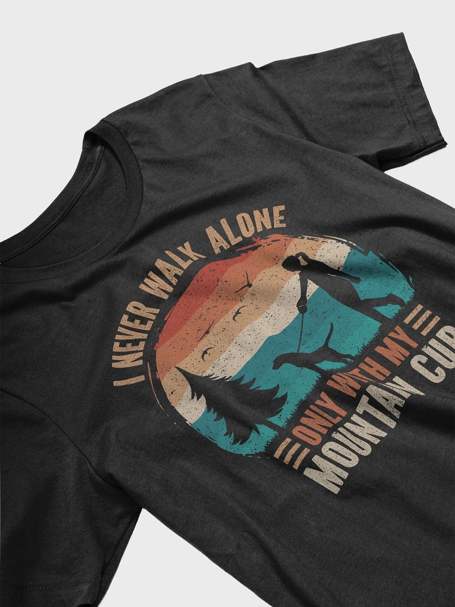 Mountain Cur Dog Walking MOM Retro Vintage Sunset Silhouette Shirt product image (4)