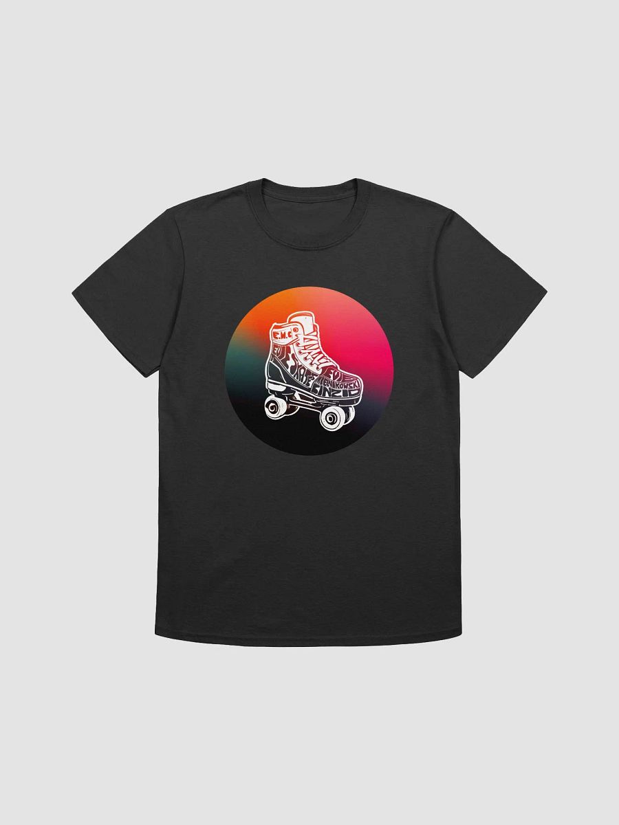 Evie Skate T-shirt dark rainbow product image (1)
