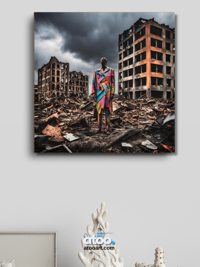 Elegy to Humanity - 2 | Canvas Art Painting product image (5)