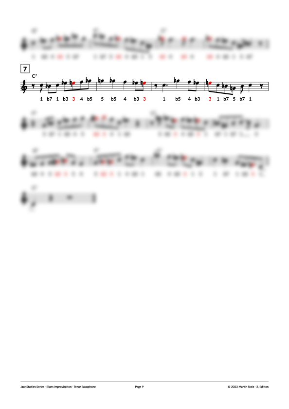 7 Steps to the perfect Blues-Solo - Tenor Saxophone product image (9)