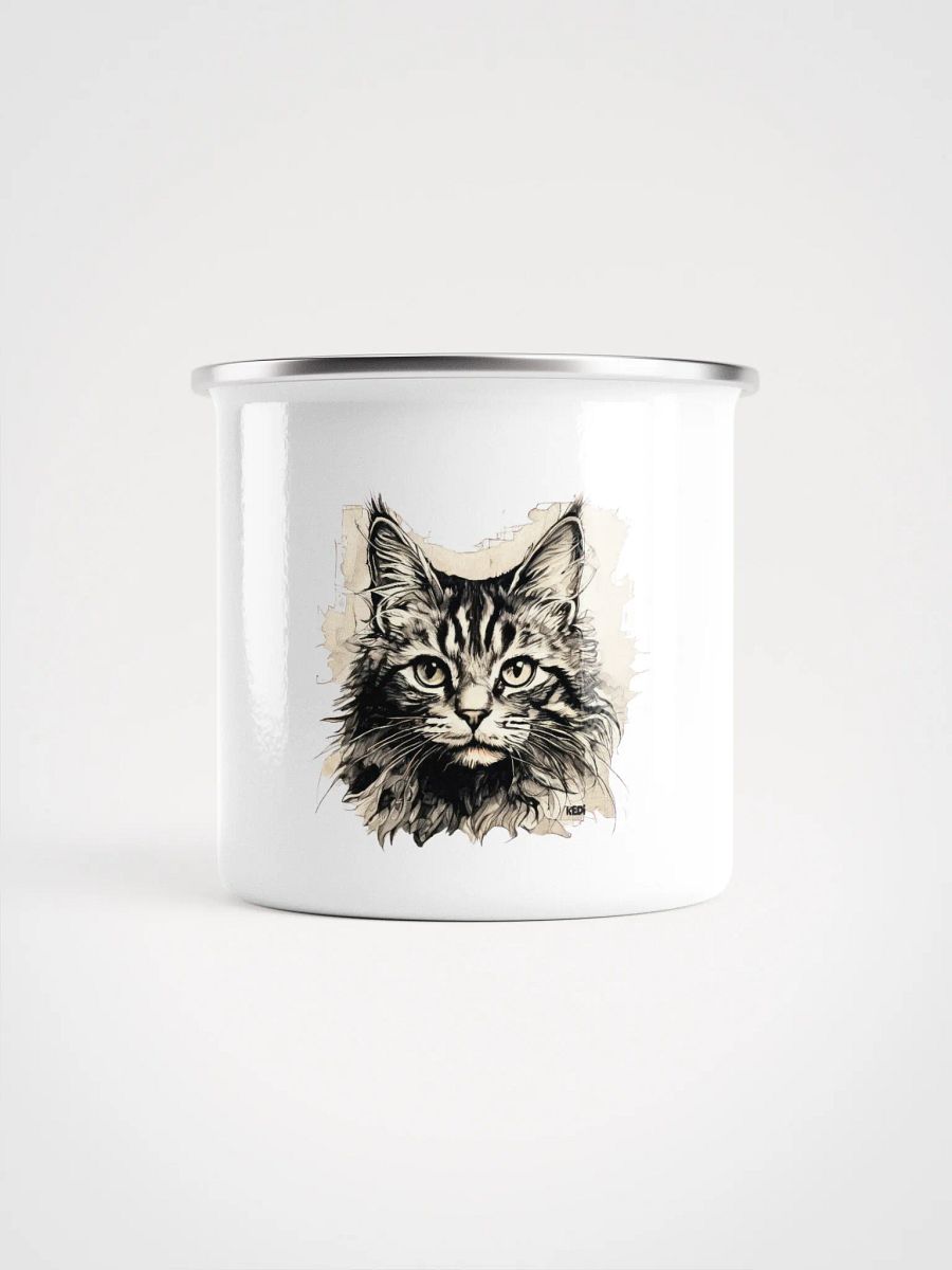 Cat Art Enamel Mug product image (1)