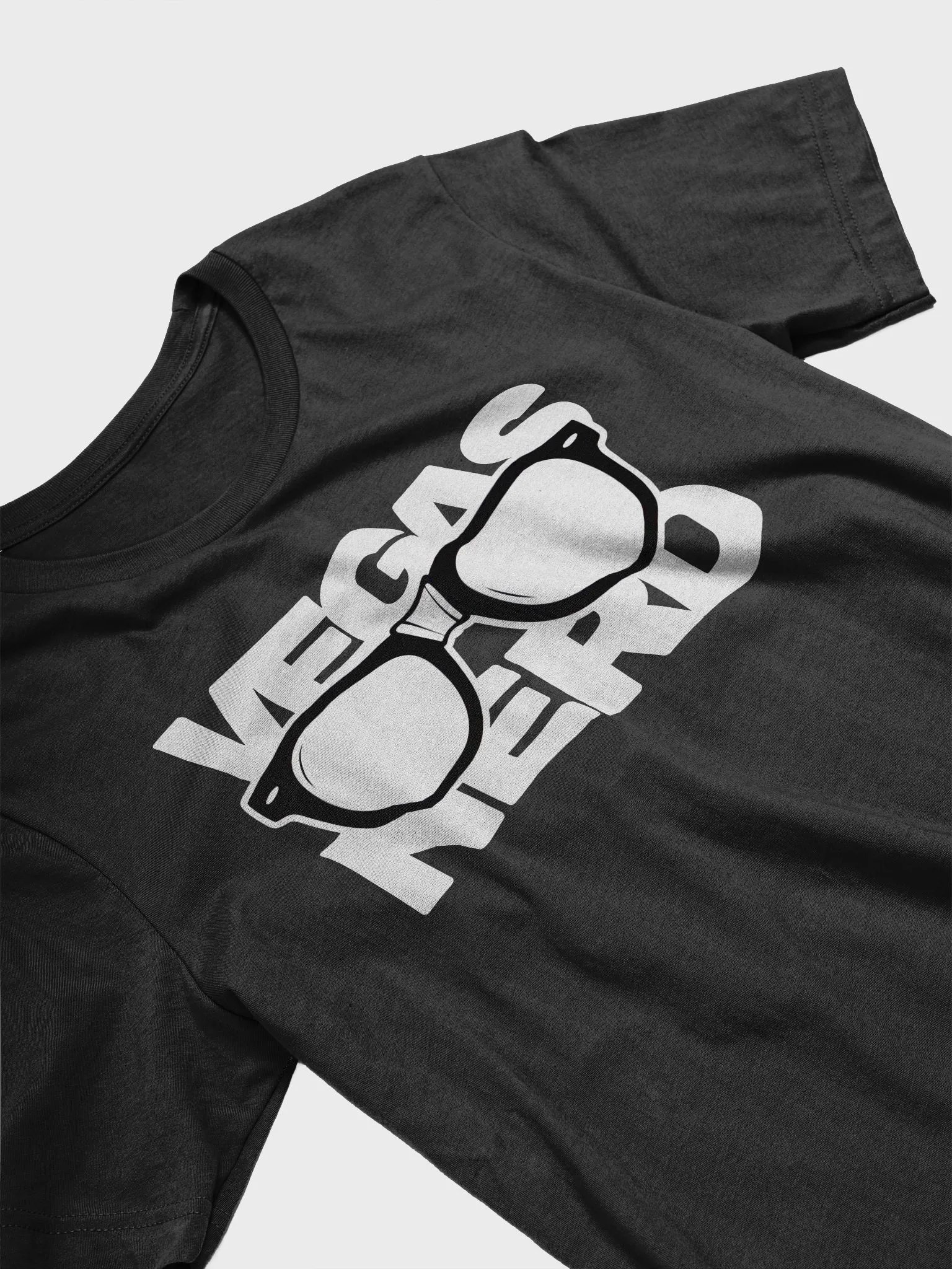 Vegas Nerd Unisex Black Cotton Tee product image (3)