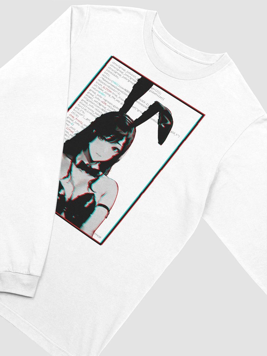 Panic Glitchy Bunny Girl Long Sleeve Tee product image (4)