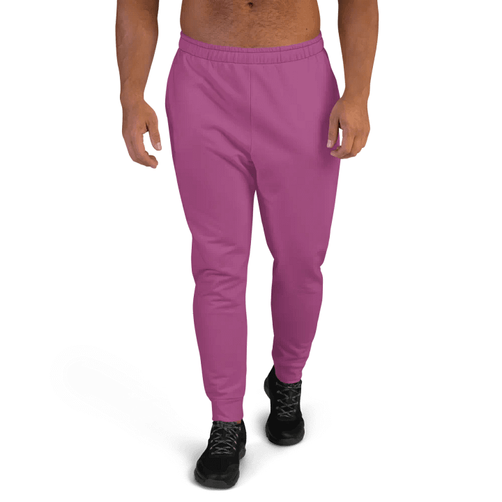 Plain Plum Purple True Summer Recycled Polyester Premium Men's Joggers by Treasure Pie product image (1)