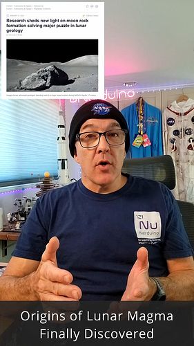 Daily Space Science News - 01/15/2024 Mystery of unique Lunar magma finally solved. Peregrine Lunar Lander is coming home! I'...