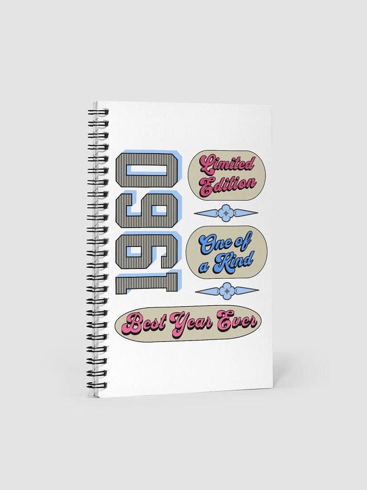 Best Year Ever 1960 Limited Edition Spiral Notebook product image (1)