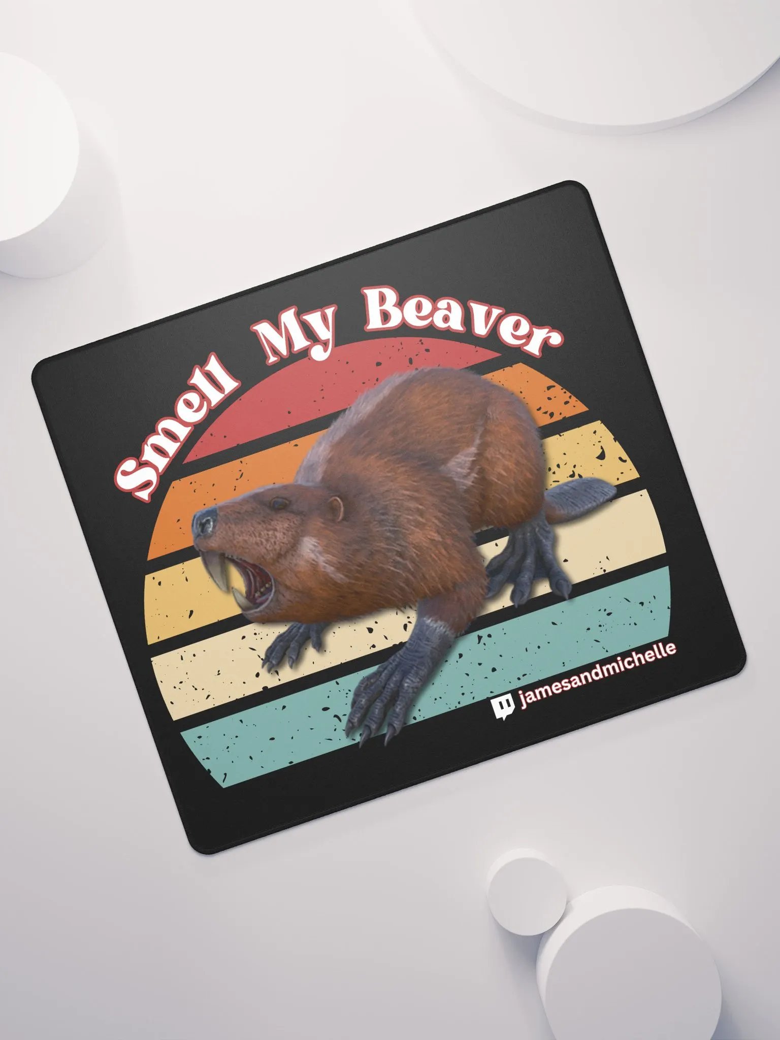 Smell My Beaver, Gaming Mouse Pad 18″×16″ product image (7)