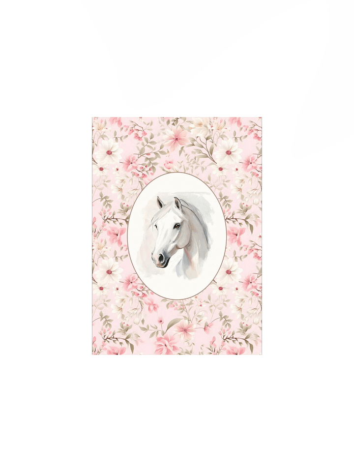 Horse on Pink Floral Pattern Nursery and Home Decor product image (2)