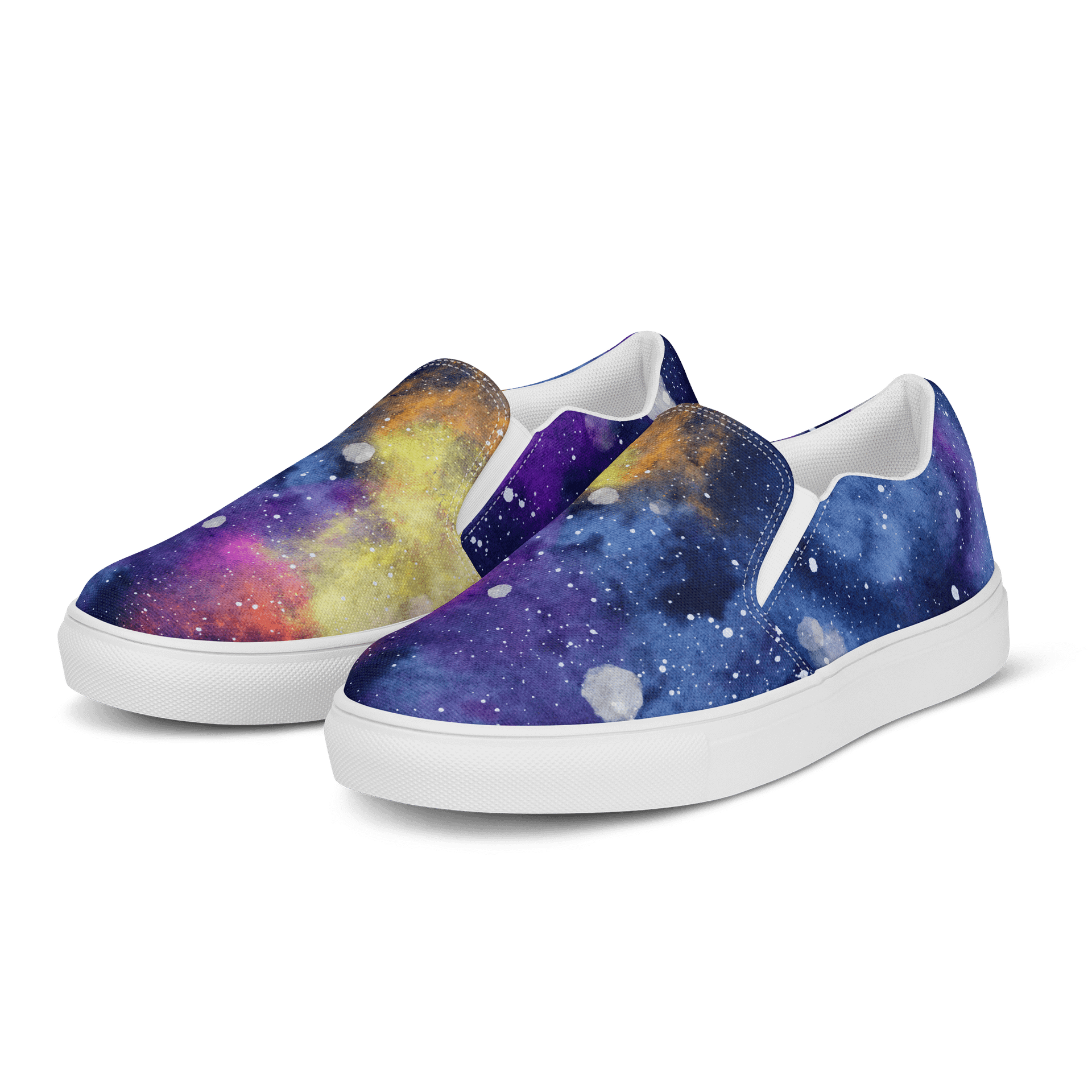 Watercolor Galaxy Womens Slip On Shoes product image (3)