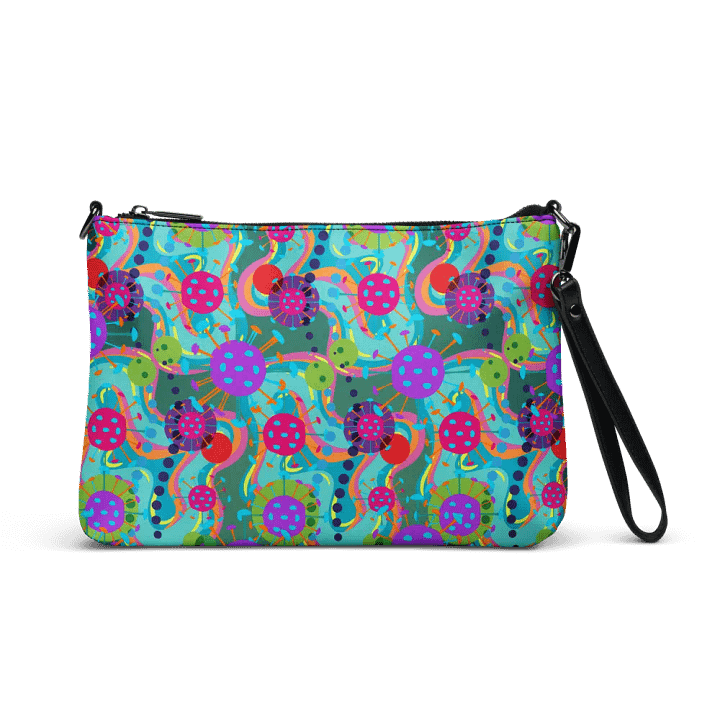 Vibrant techno All-Over Print Crossbody Bag for the tech enthusiasts product image (1)