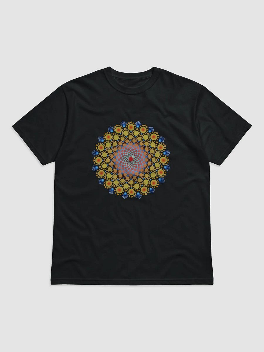Orange Sunflower Mandala Unisex Organic T-Shirt product image (1)