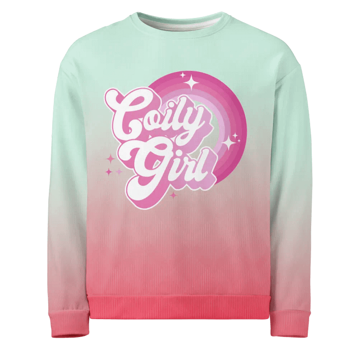 Coily Girl Pink Tie-Die Crewneck product image (1)