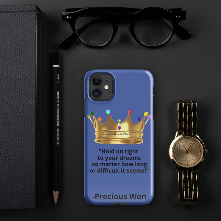 Queendom Beautiful Women iPhone® Snap Case (Blue-Tanzanite) product image (6)