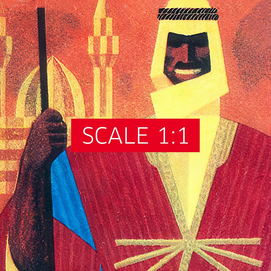 Soviet Aeroflot, USSR airlines 1960s: Arabian Orient — Soviet retro travel poster product image (4)