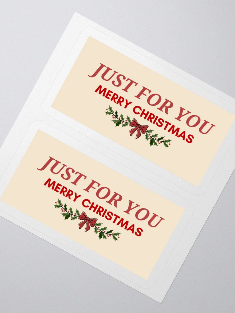 Just For You Merry Christmas Stickers product image (6)