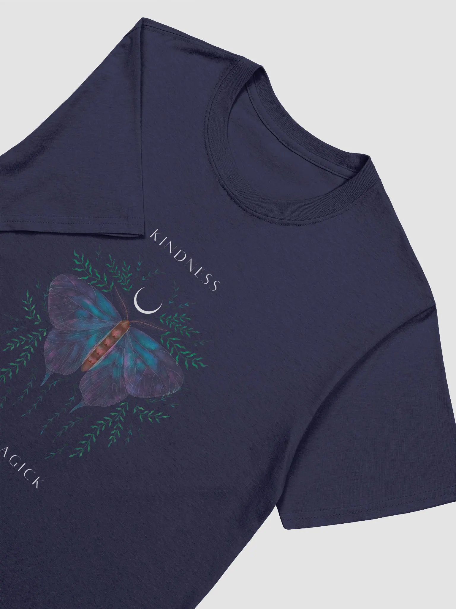 Kindness is Magick Navy Tee product image (3)