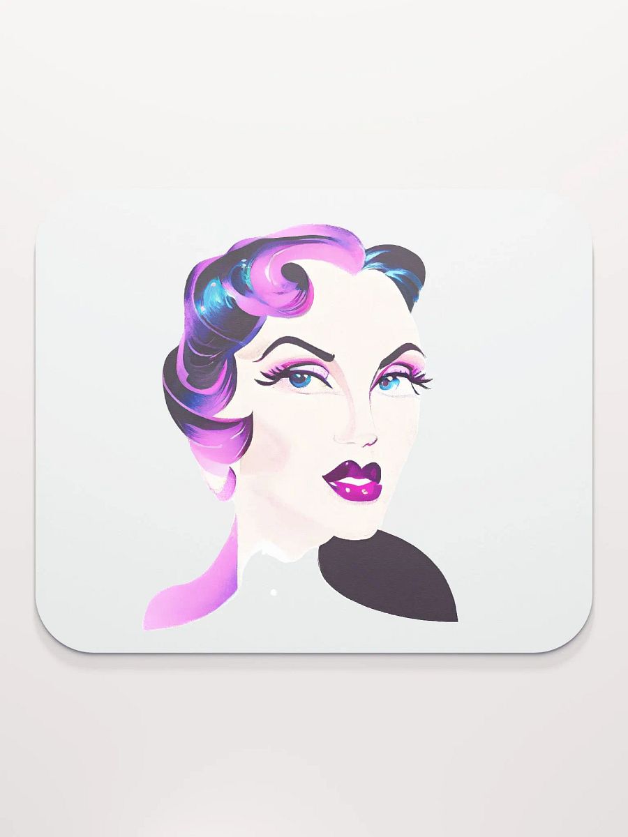 Striking Retro Lady Mouse Mat product image (2)
