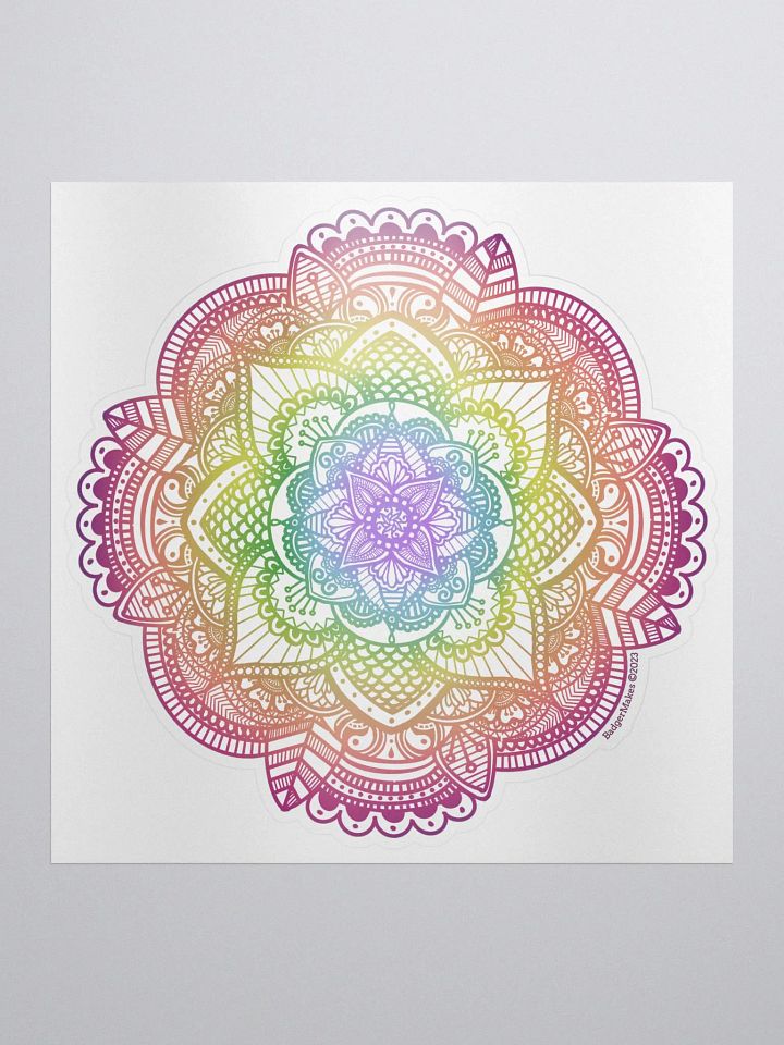 Rainbow Mandala Sticker product image (1)