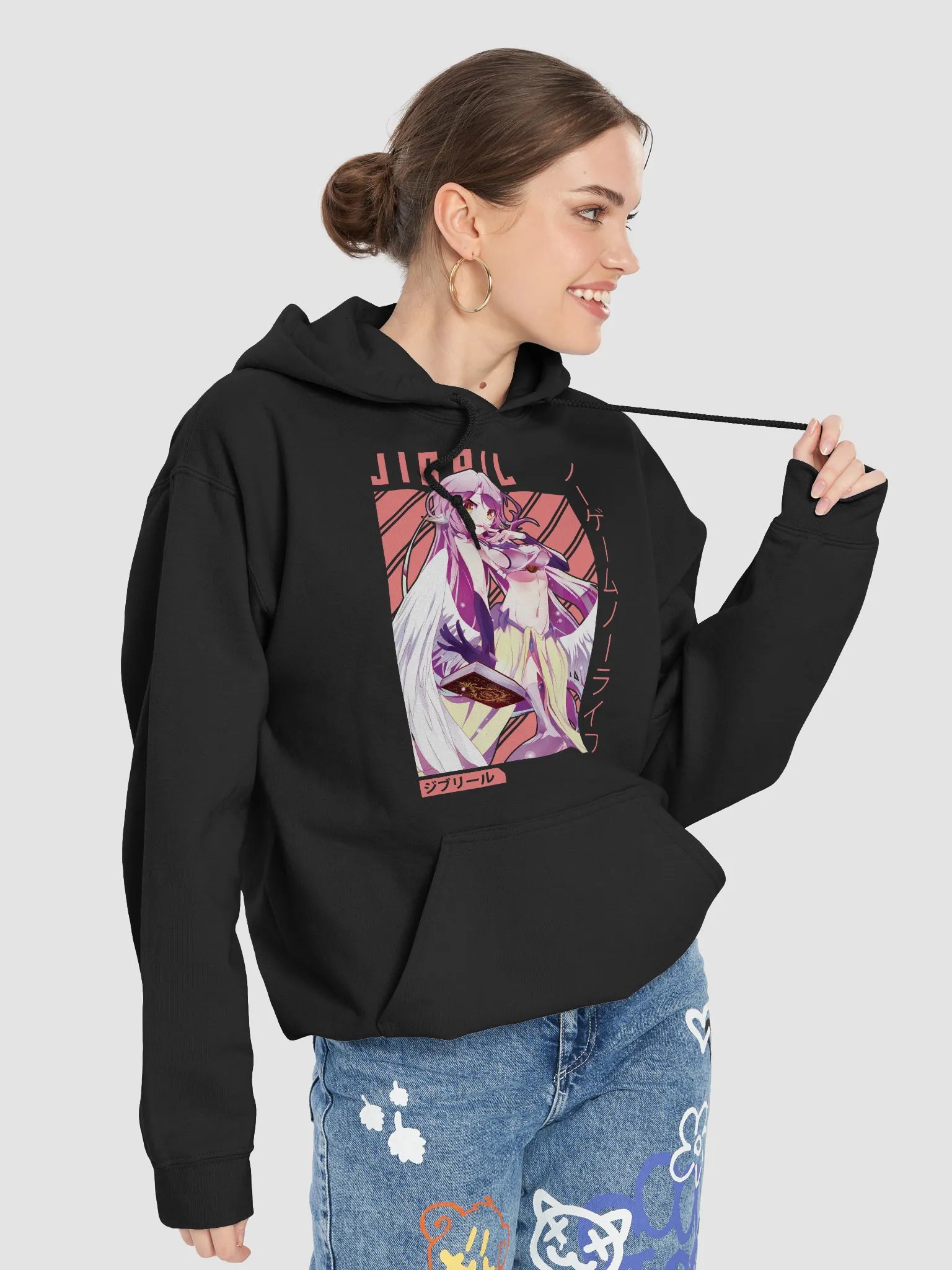 No Game No Life Jibril Divine Elegance Sweatshirt – Gildan Midweight product image (4)