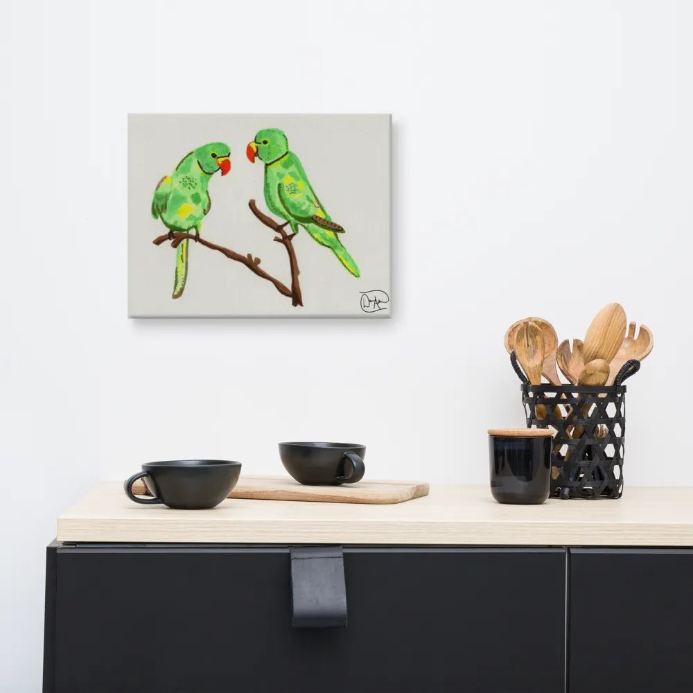 Birbs at the Window Watercolour Canvas product image (8)