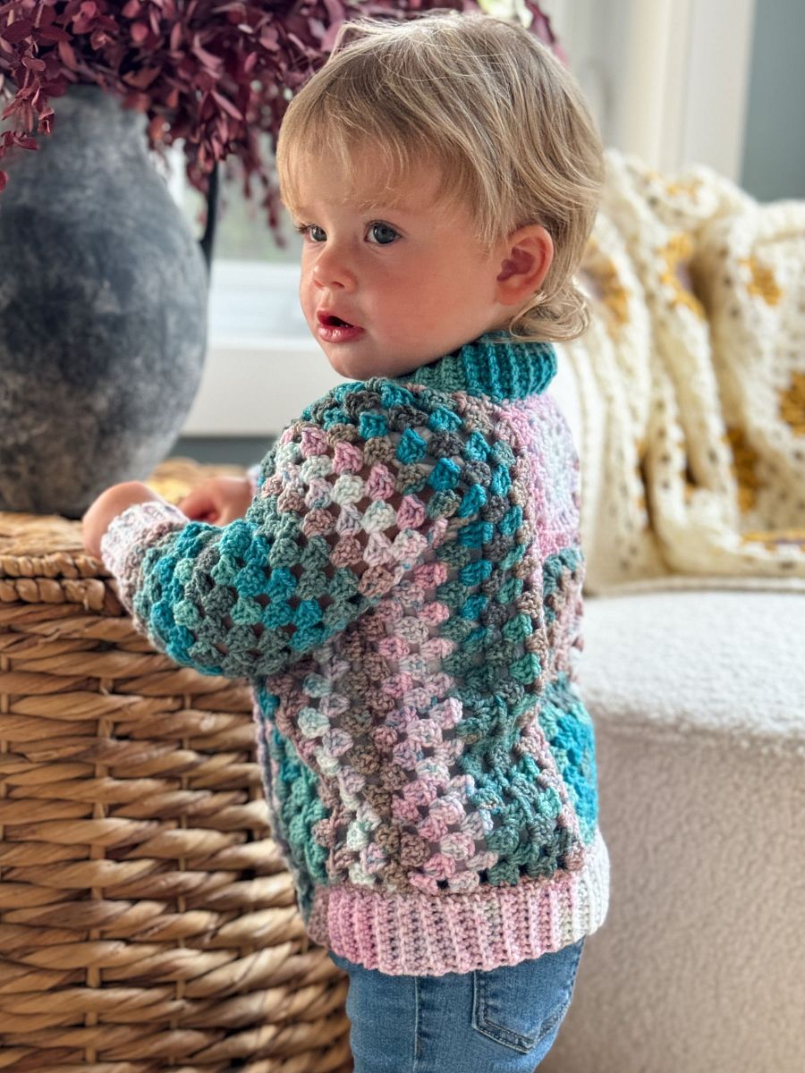 Children's Cascade Cardigan Crochet Pattern product image (7)