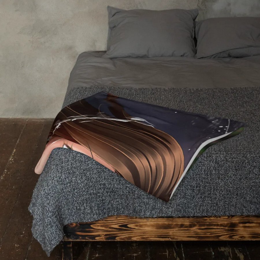 Blue Hearts 60″ × 80″ Blanket product image (11)