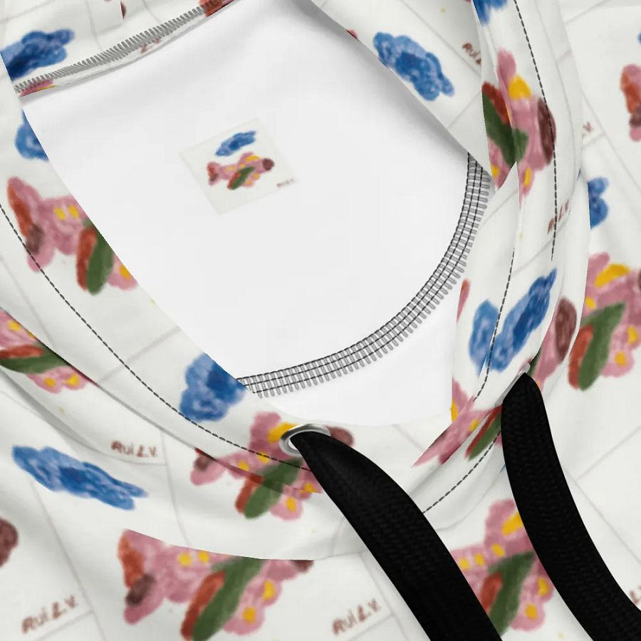 Kid Airplane (All-Over Print Recycled Unisex Hoodie) product image (7)