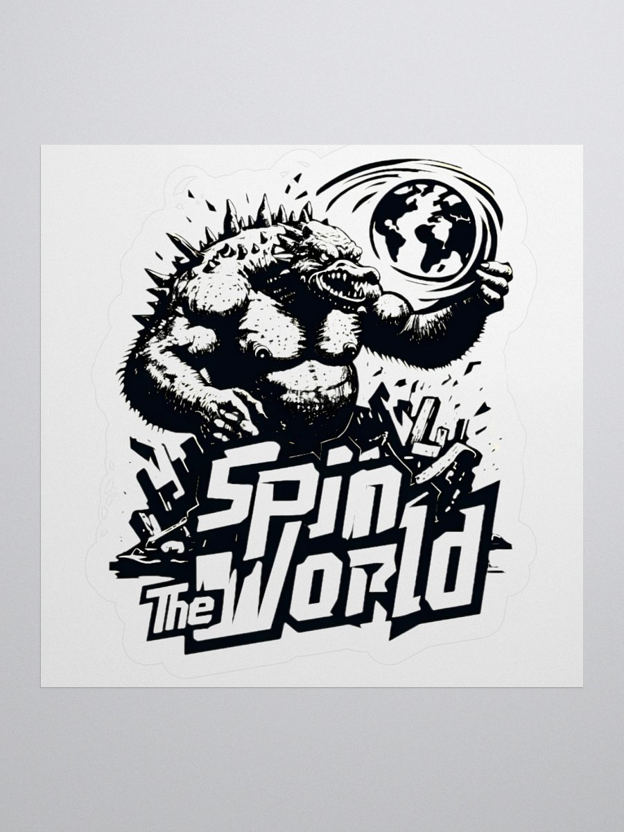 Dynamic Monster Spins the Globe Sticker product image (1)
