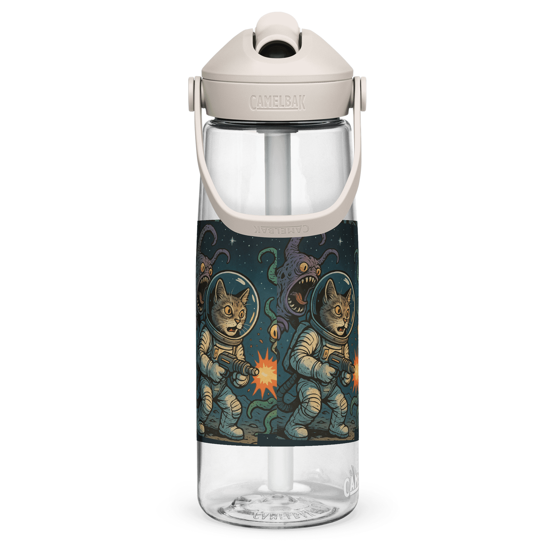 AstroCat Adventure Flip Straw Water Bottle product image (4)