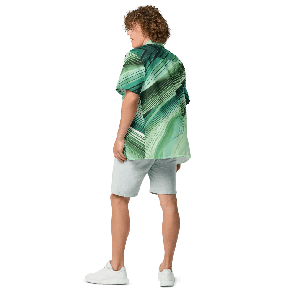 Men's Full-Print-8 Green Hawaiian Shirt product image (2)